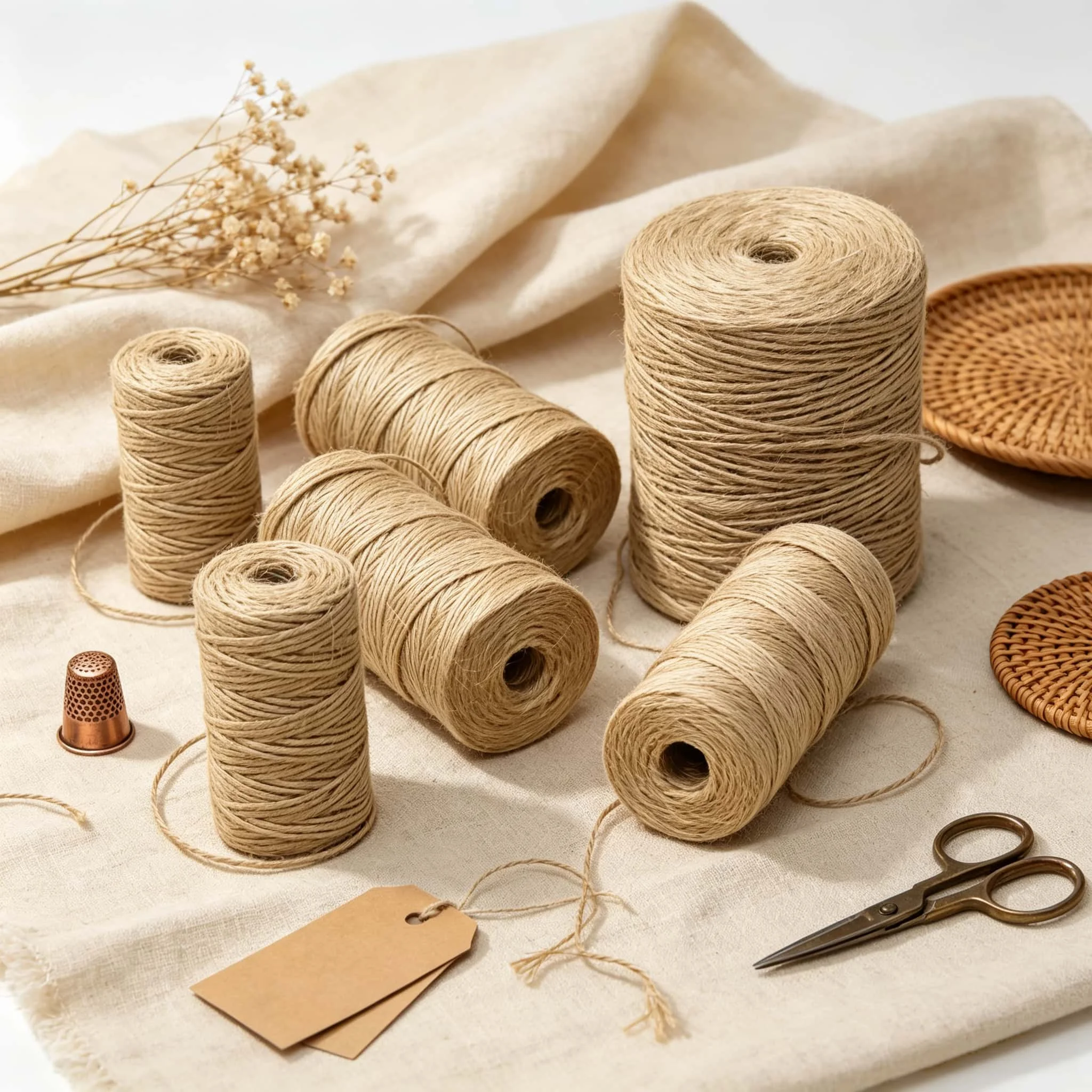 Natural Florist Supply - Cordel de Juta Natural 1mm 2mm