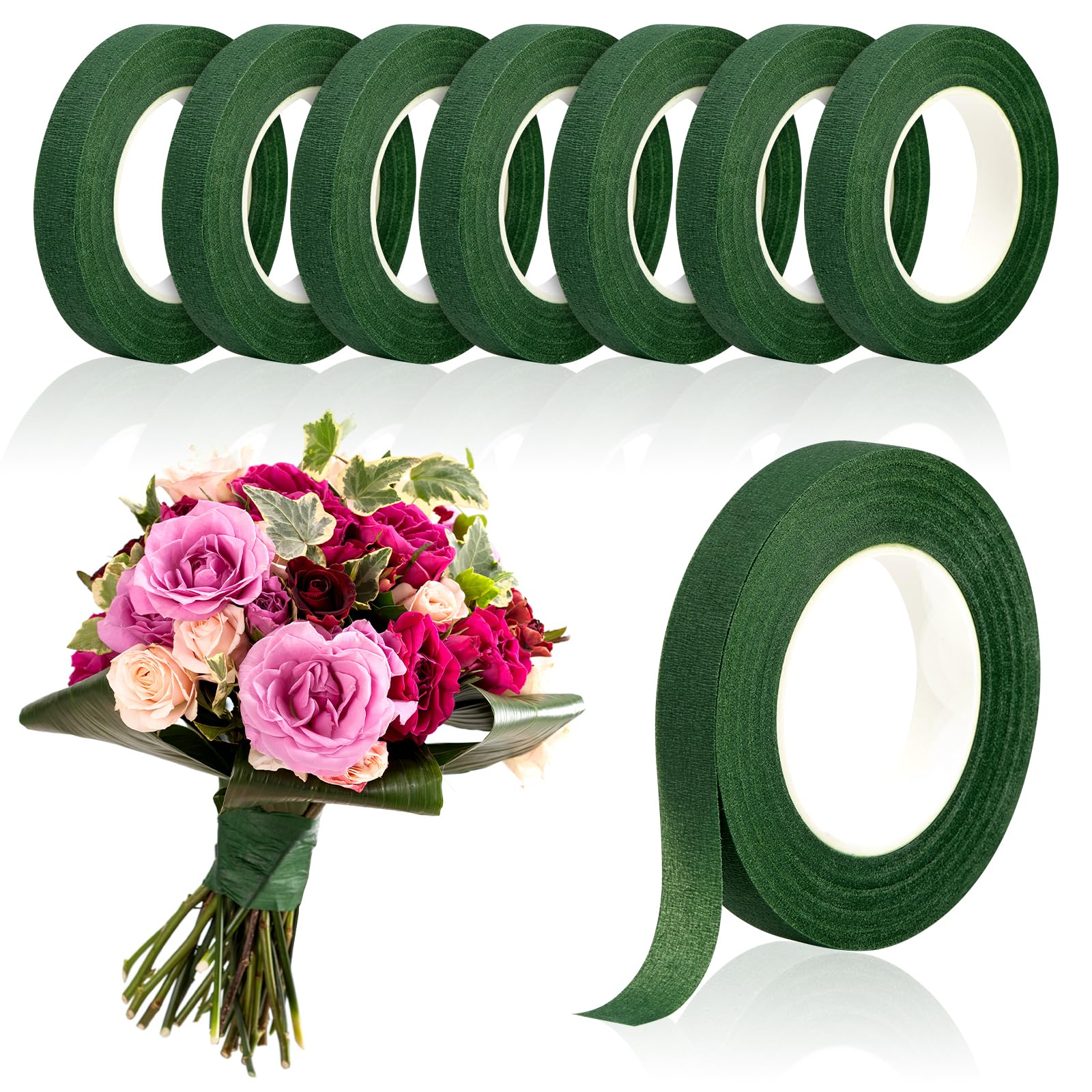 Supplier Florist - 20 jardas buquê verde fitas florais